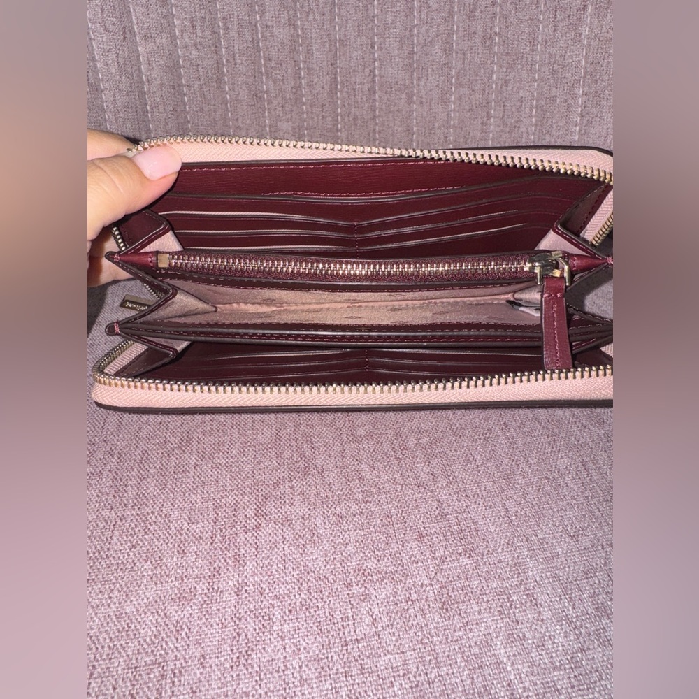 Kate Spade Pink Zip Around Continental Wallet - Picture 3 of 3